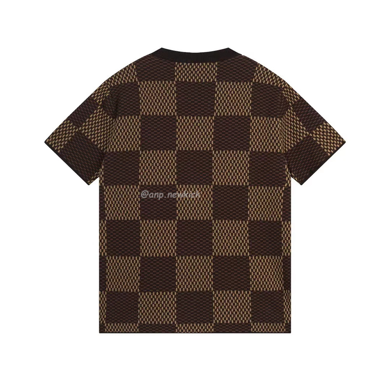 Louis Vuitton Round Necked Checkerboard T Shirt (11) - newkick.cc